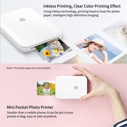 mini thermal printer, portable phone printer , mini thermal printer, mini phone inkless printer

